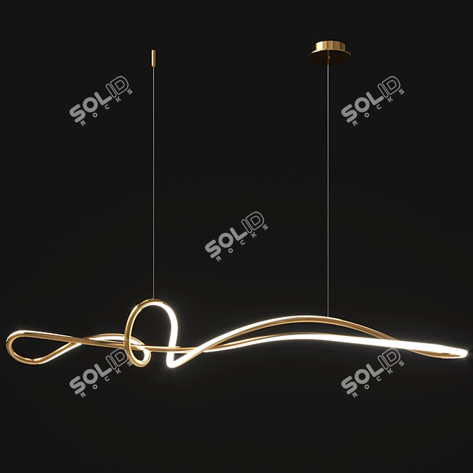 Ario LED Lights: 150x120cm deco 3D model image 2