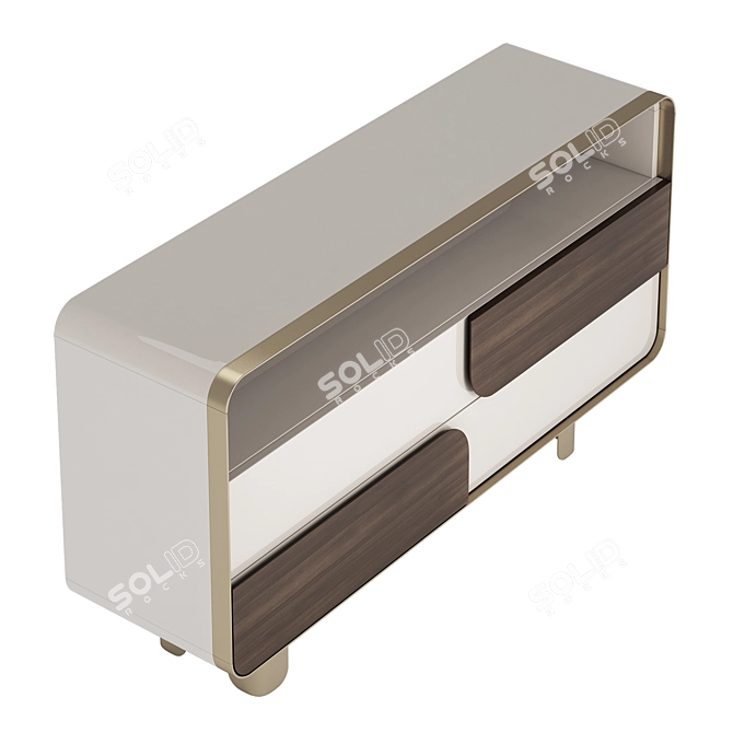 Elegant SOUL Chest Of Drawers 3D model image 5