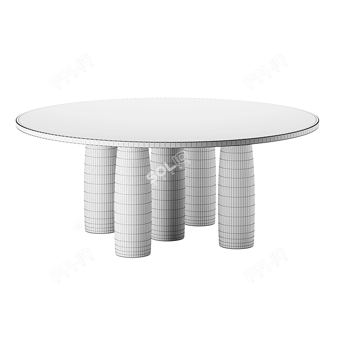 Kettal IL COLONNATO Table 3D model image 2