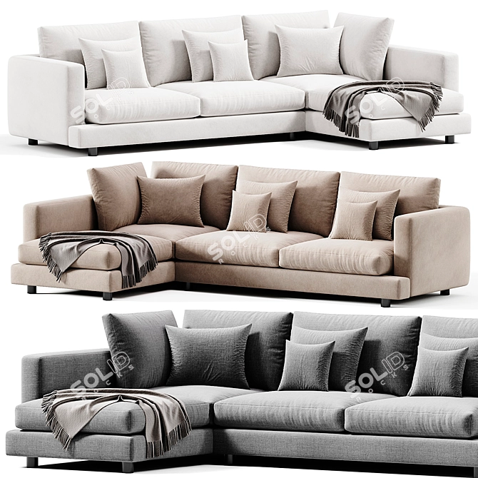 Flexform Long Island 05 Sofa 3D model image 1