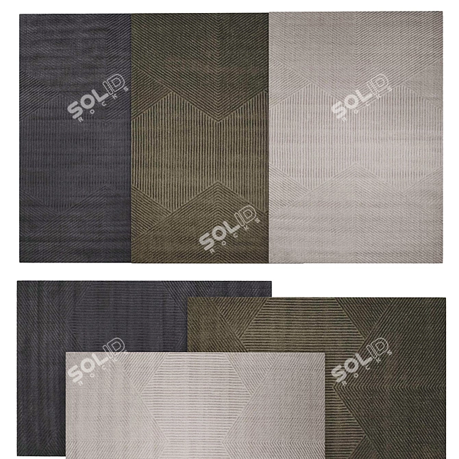 Corona 9 Rendered Area Rug 3D model image 2