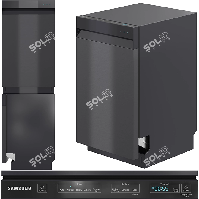 Samsung Smart Appliance Set 3D model image 5