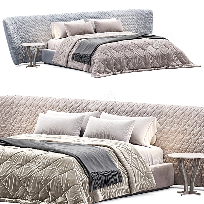 Alberta Salotti Semira Bed 3D model image 3