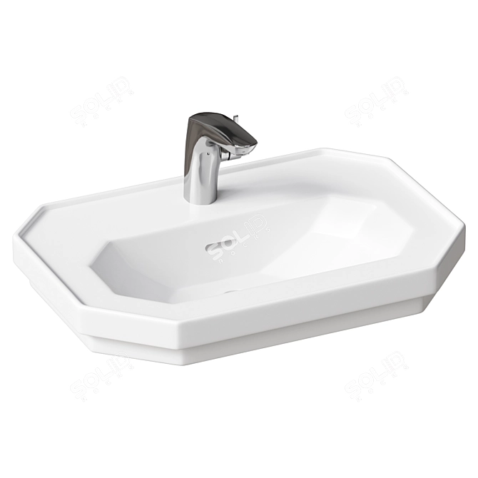 Duravit 1930 80 cm sink 3D model image 1