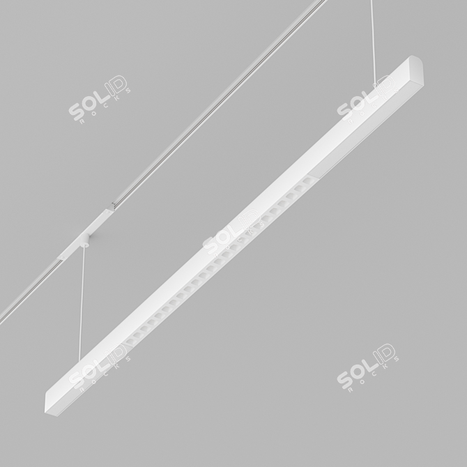 Magnetic System LED Light Fixture 3D model image 6