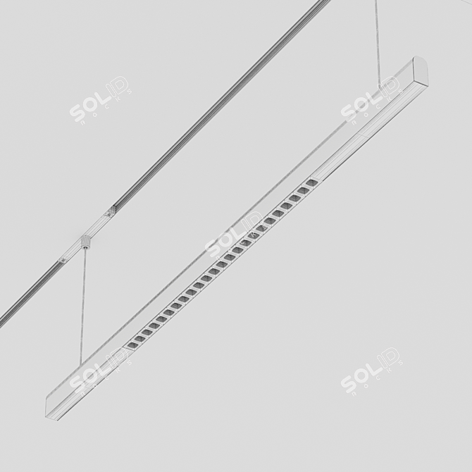 Magnetic System LED Light Fixture 3D model image 7