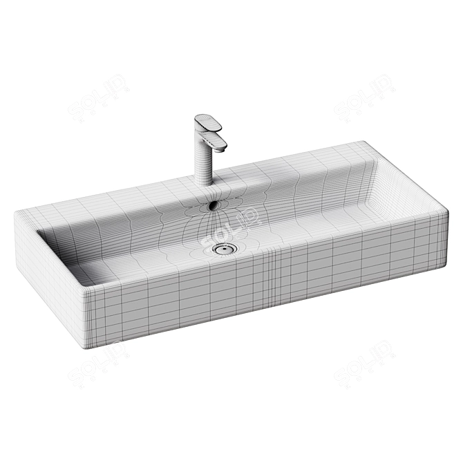 Duravit Vero Sink 0454100044 3D model image 2