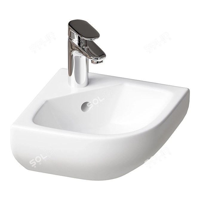 Duravit Me by Starck Sink 3D model image 1