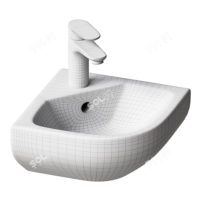 Duravit Me by Starck Sink 3D model image 2
