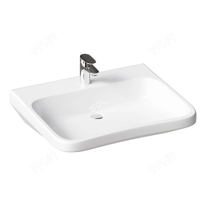 Duravit DuraStyle Wall-Mounted Basin 3D model image 1