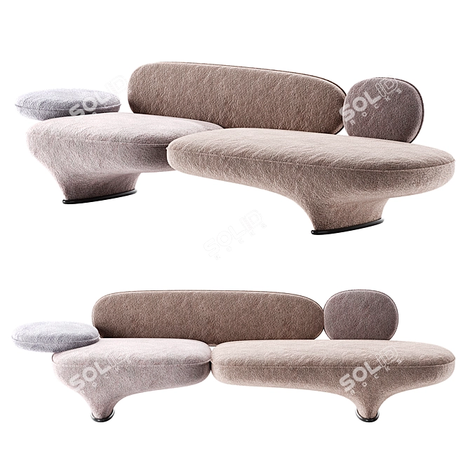 Modern Sofa by Wittmann 3D model image 1