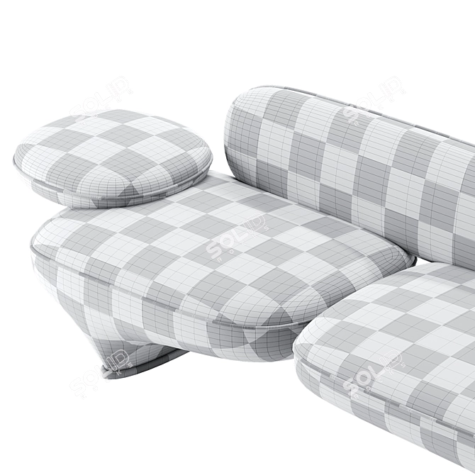 Modern Sofa by Wittmann 3D model image 4