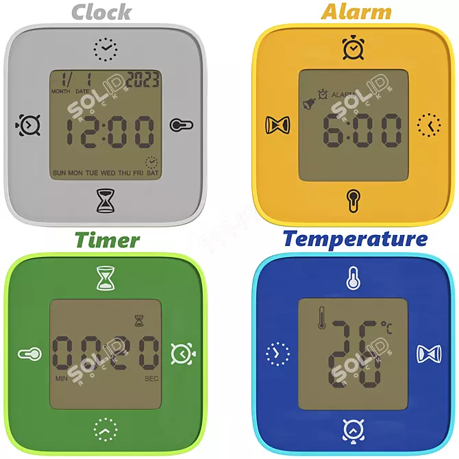 IKEA KLOCKIS 4-in-1 Clock/Thermometer/Alarm-Timer 3D model image 3