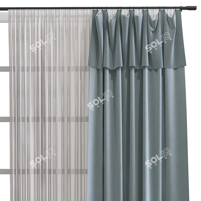 Refined Drapery Design 3D model image 3