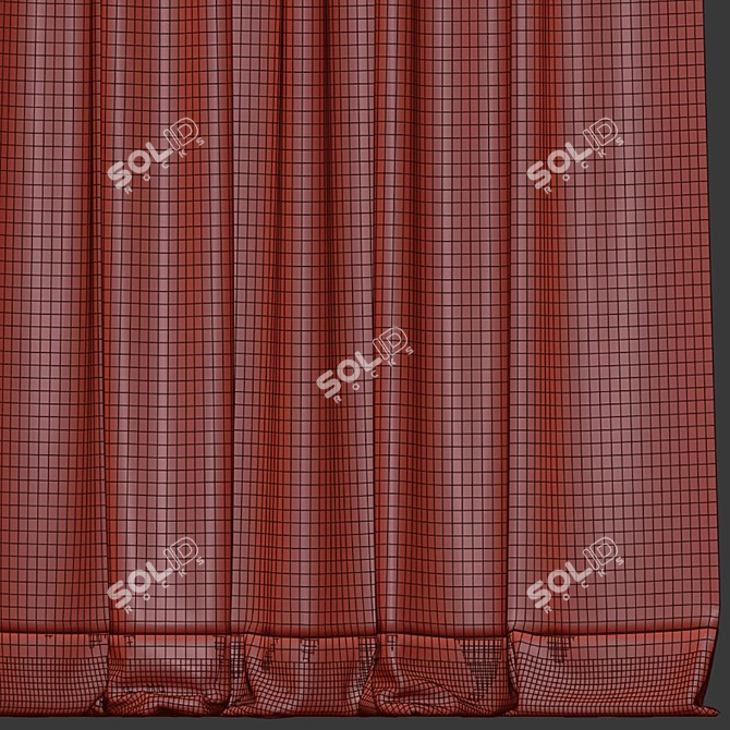 Refined Drapery Design 3D model image 5