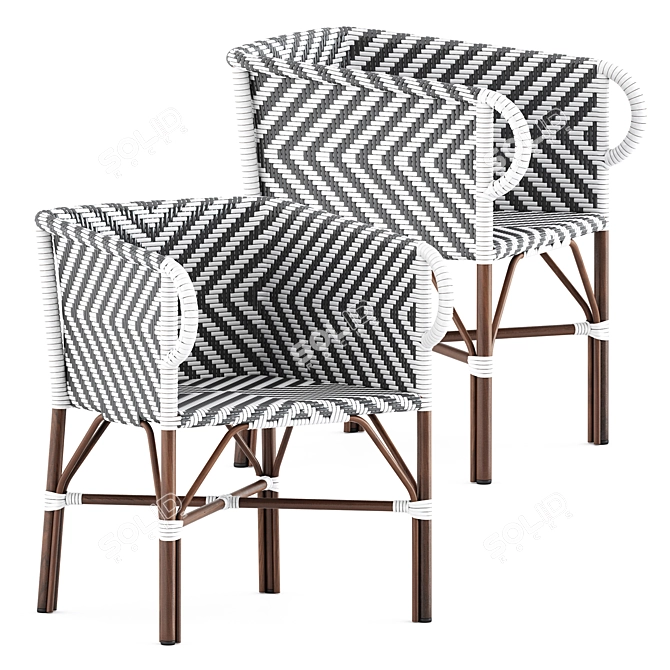  Anderholm Stylish Armchair - Chic Comfort 3D model image 1