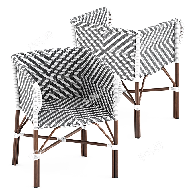  Anderholm Stylish Armchair - Chic Comfort 3D model image 2