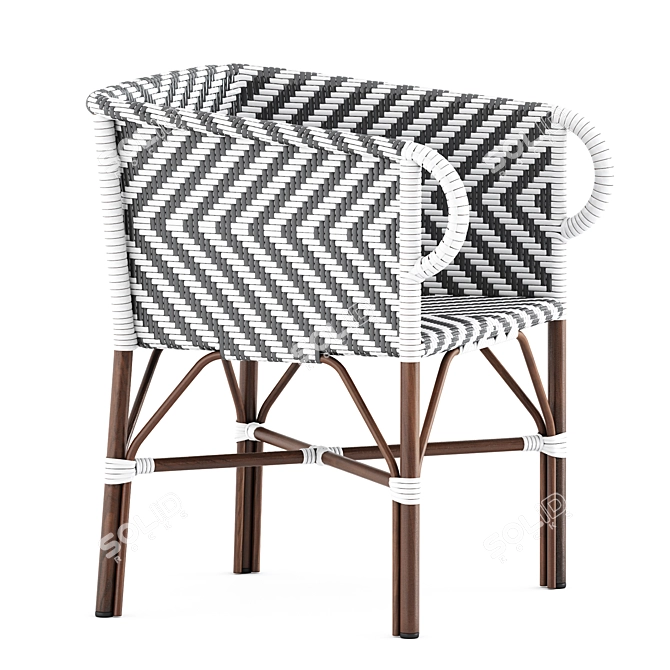  Anderholm Stylish Armchair - Chic Comfort 3D model image 3