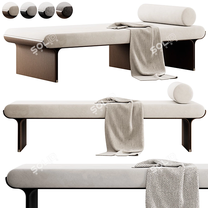 Stami Daybed with Plush by Gallotti & Radice 3D model image 1