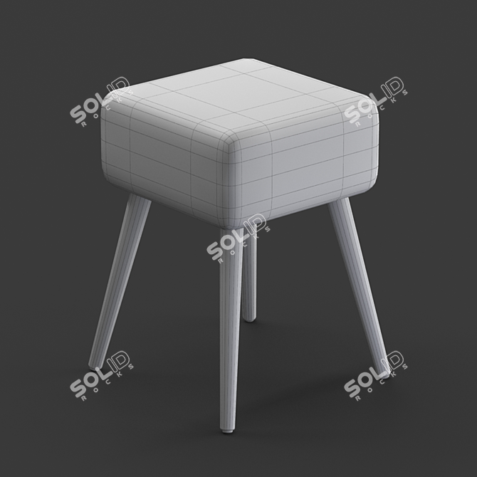 Corner Design Goat Stool 3D model image 6