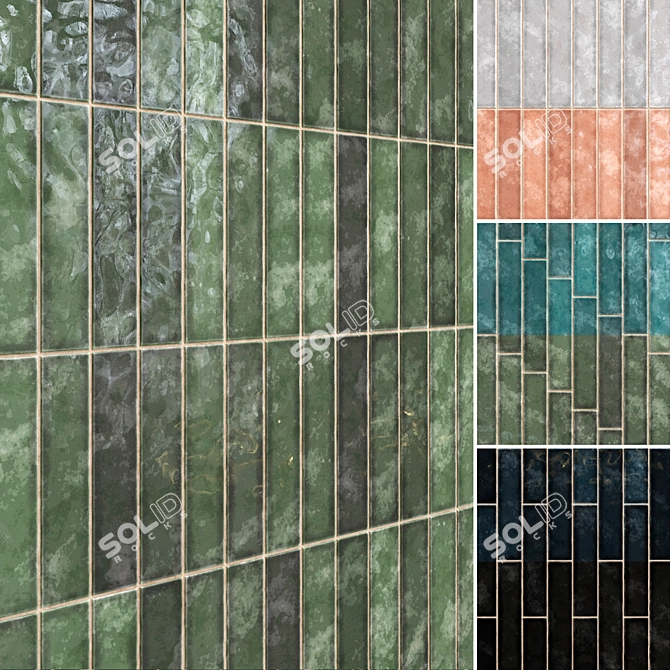 Lusa Ceramic Tiles Collection Set 3D model image 1
