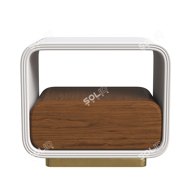 Luxury Minelli Nightstand 3D model image 3