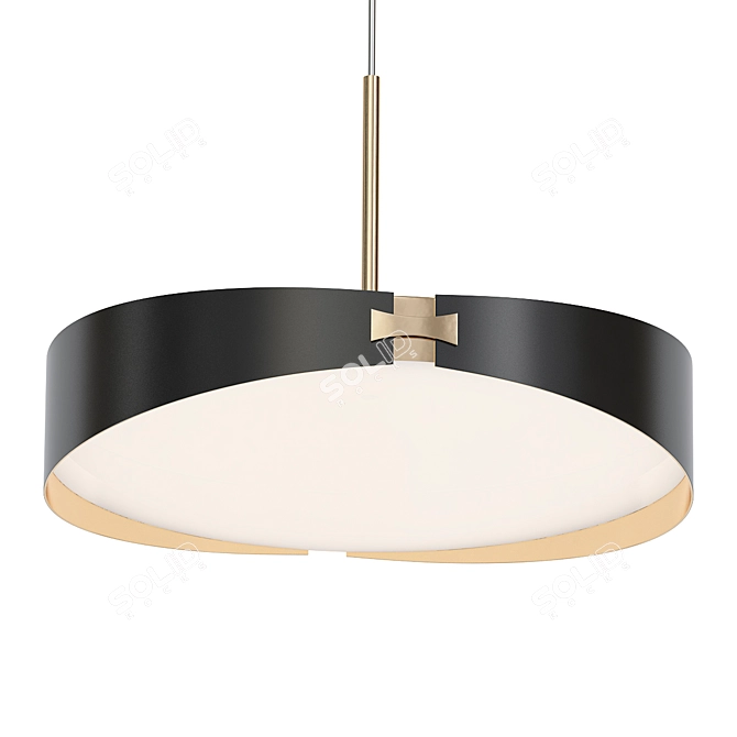 Luxury Crystal Pendant Light 3D model image 2