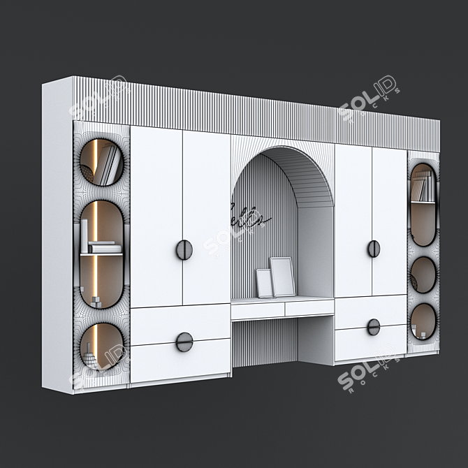 Customizable Children's Furniture Set 2 3D model image 4