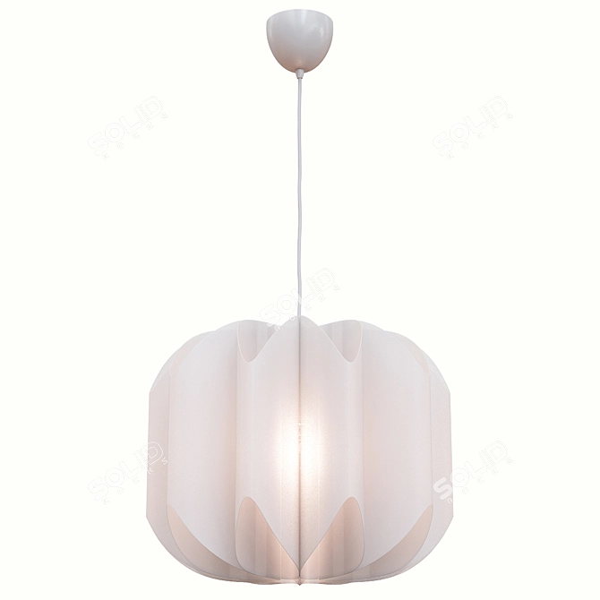  Modern White Pendant Lamp 3D model image 3
