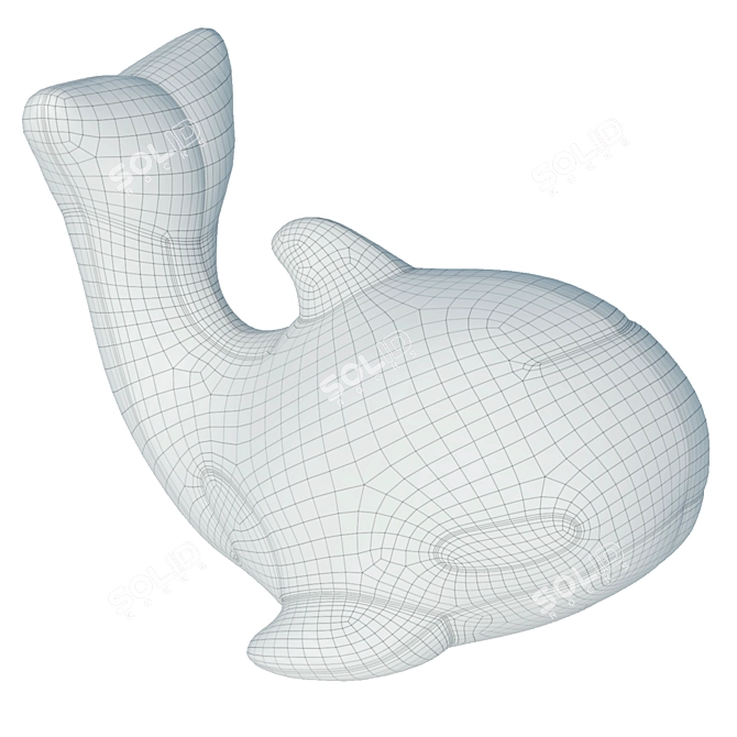 Whimsical Mumu Whale Model 3D model image 8