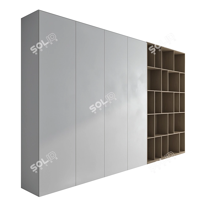 High-Quality 3D Wardrobe Set 3D model image 3