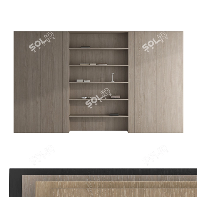 Designer Wardrobe Set 3D Model 3D model image 1