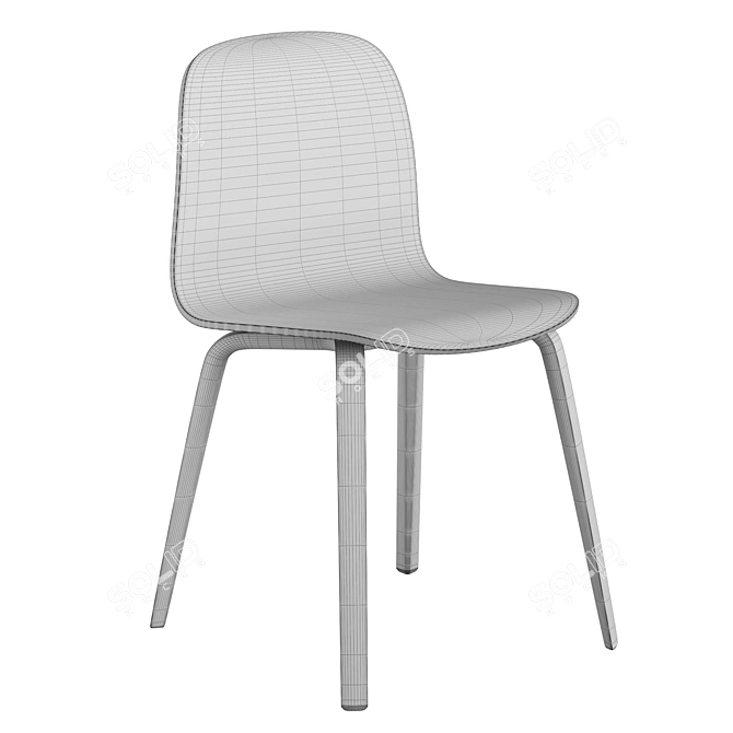 Minimalist Visu Chair Collection 3D model image 7