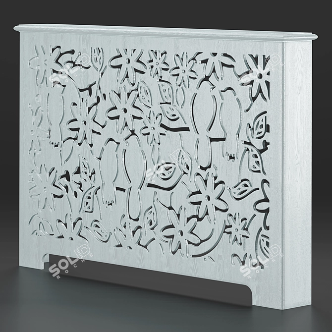 Spring Inspired Panel and Box 3D model image 3