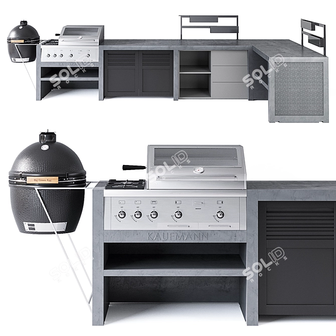 Outdoor Kitchen Kaufmann T-Bone 3D model image 1