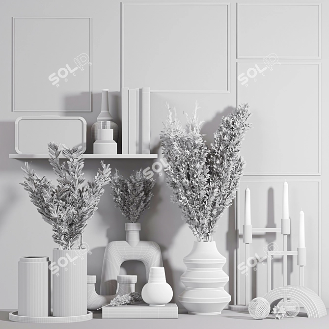 Elegant Decorative Set-10 Model 3D model image 5