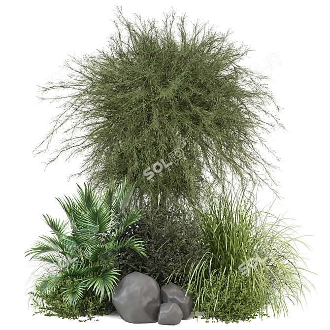 Greenery Ensemble Plant Set 935 3D model image 1