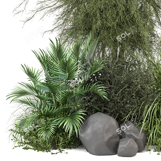 Greenery Ensemble Plant Set 935 3D model image 2