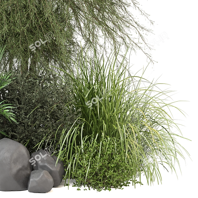 Greenery Ensemble Plant Set 935 3D model image 3