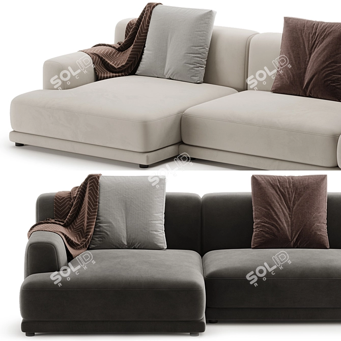 Modern Chaise Longue Sofa Design 3D model image 3