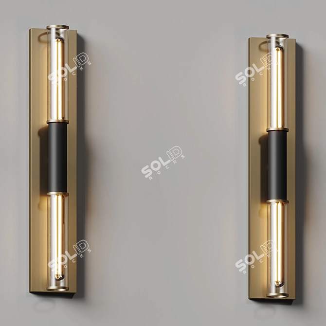 Elegant Fredo 2-Light Sconce 3D model image 2