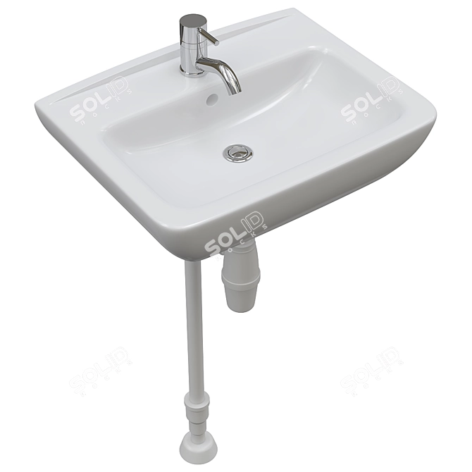 Tyngen Wash Basin Sink Kit 3D model image 3