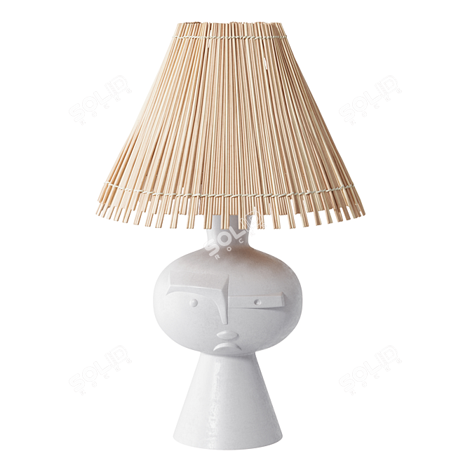 Chic Metropolis Table Lamp 3D model image 1