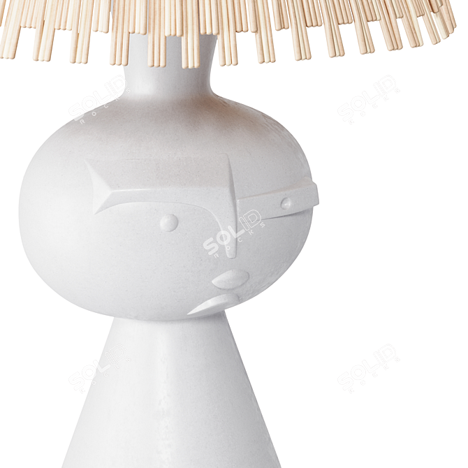 Chic Metropolis Table Lamp 3D model image 2