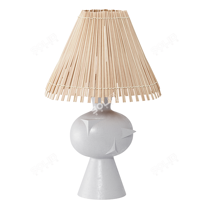 Chic Metropolis Table Lamp 3D model image 4