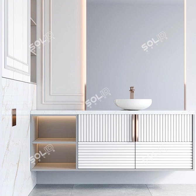 Modern Bathroom Furniture Set by Gessi 3D model image 3