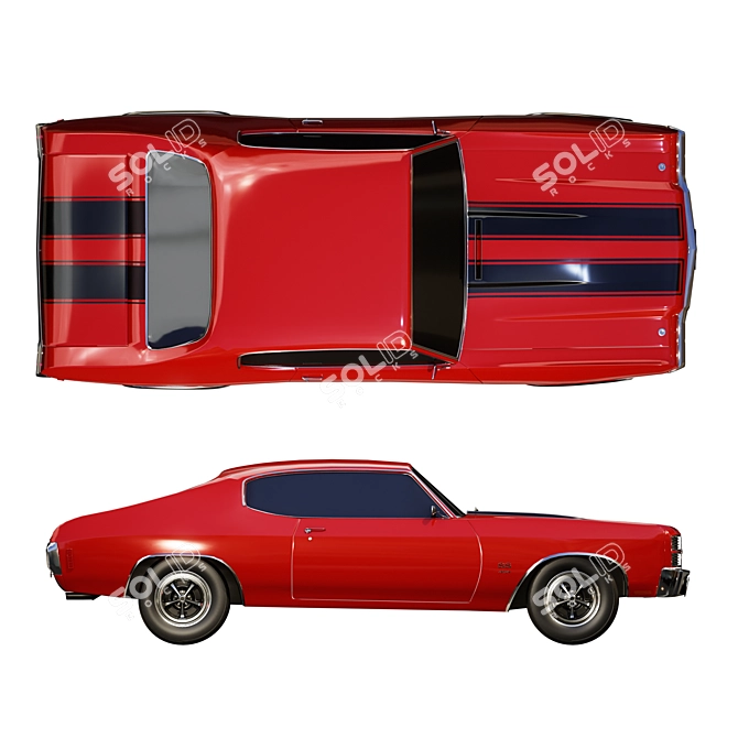 1970 Chevrolet Chevelle SS Model 3D model image 5