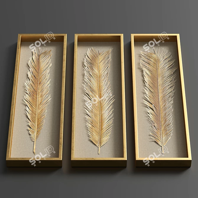 Palma Shadow Boxes Set 3D model image 3