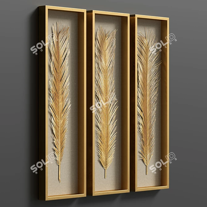 Palma Shadow Boxes Set 3D model image 4