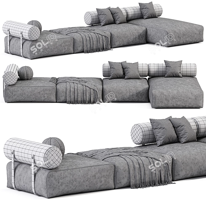 Modern Shinto Corner Sofa 2015 3D model image 4